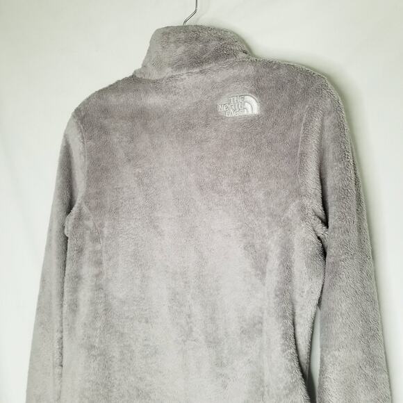 The North Face Osito Jacket Womens XS Gray Fuzzy High Pile Fleece Full Zip - Picture 4 of 10
